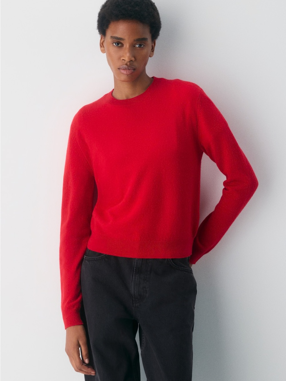 NWT - Aritzia Bare Cashmere Touchstone Sweater - Flashing Red - Size XS & Small